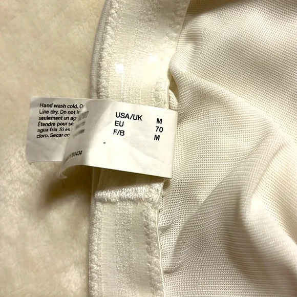 Sweet Nothings by Maidenform. White Strapless Body/Corsage Romper. Size M. NWOT - Picture 4 of 4